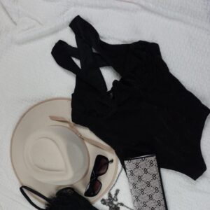 Body Negro Metalizado