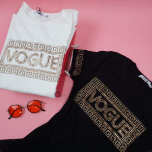 Camiseta blanca y negra