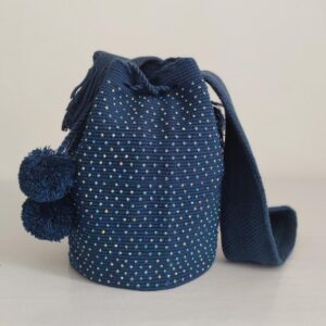Mochila Wayuu Blue. With Stones