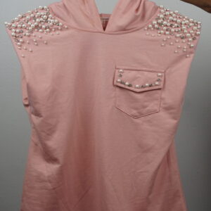 Blusa Rosada con Perlas
